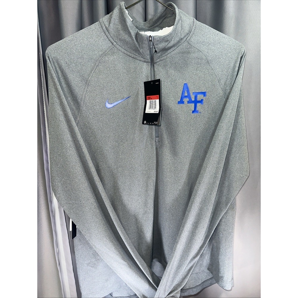 Nike Air Force Falcons Grey Slim Fit Woman's Size Large Sweater New with Tags